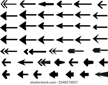 Arrow icon set. Arrow vector icon. Simple arrow set. Vector illustration.