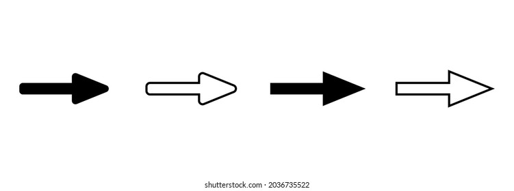 arrow icon set, arrow vector set, arrow symbol illustrations