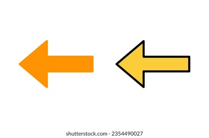 Arrow icon set for web and mobile app. Arrow sign and symbol for web design.