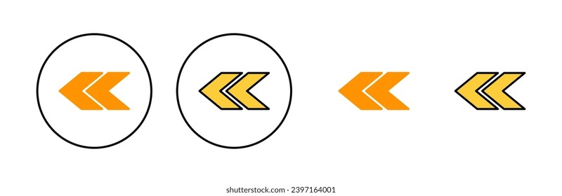 Arrow icon set for web and mobile app. Arrow sign and symbol for web design.