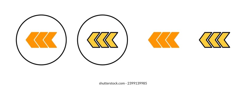 Arrow icon set for web and mobile app. Arrow sign and symbol for web design.