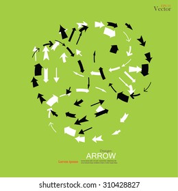 arrow icon set.arrow design.  arrow .vector illustration.