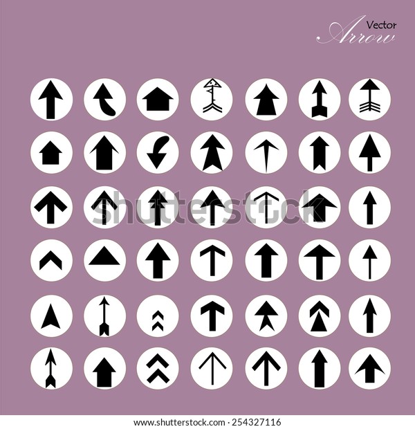 arrow icon\
set,arrow on purple background,arrow illustration,basic\
arrow,standard arrow ,art design  arrow\
vector