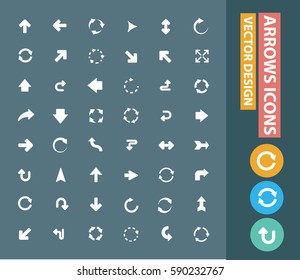 Arrow icon set,clean vector