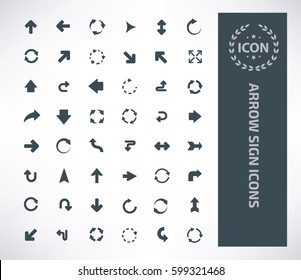 Arrow icon set,clean vector