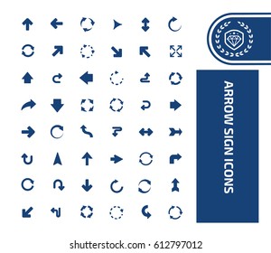 Arrow icon set,clean vector