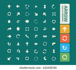 Arrow icon set,clean vector