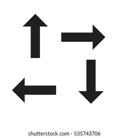 Arrow Icon with shadow style