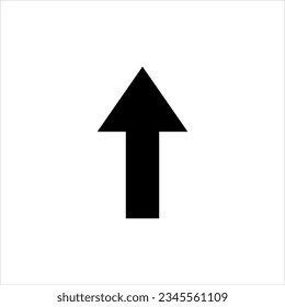 icono de flecha, flecha hacia arriba ilustración de icono plano sobre fondo blanco..eps