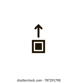 up arrow icon. sign design