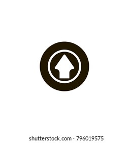 up arrow icon. sign design