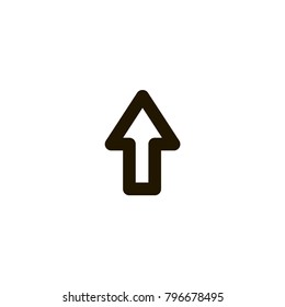 up arrow icon. sign design