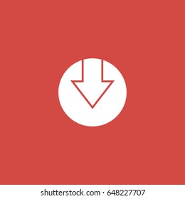 arrow icon. sign design. red background