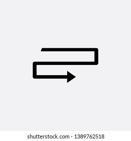 arrow icon sign signifier vector