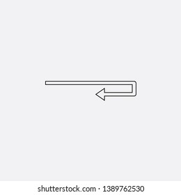 arrow icon sign signifier vector
