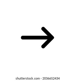 Icono de flecha. Signo de flecha y símbolo para el diseño web.