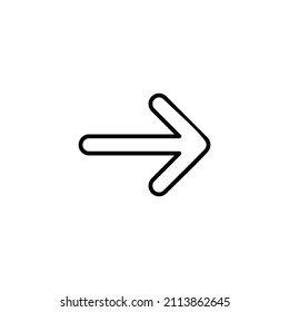 Arrow icon. Arrow sign and symbol for web design.