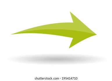 Arrow Icon Sign. Vector Illustration. 