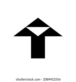 Up Arrow Icon. Arrow sign for web site design, logo, app, UI. Up arrow icon illustration on white background