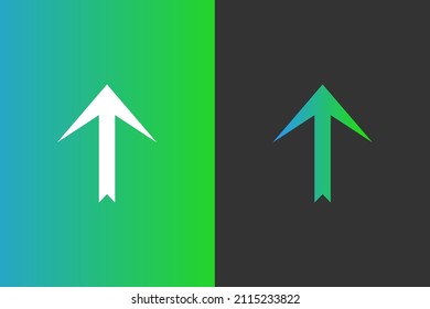 arrow icon signs symbols blue green vector elegant and modern for your bussiness