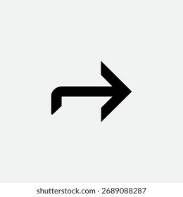 Icono de flecha Silhoutte Vector Plantilla	