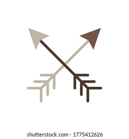 Arrow icon. Simple color vector elements of hipster style icons for ui and ux, website or mobile application