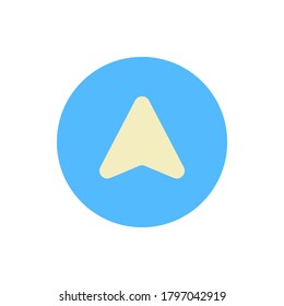 Arrow up icon. Simple color vector elements of pointer icons for ui and ux, website or mobile application