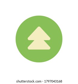 Arrow up icon. Simple color vector elements of pointer icons for ui and ux, website or mobile application