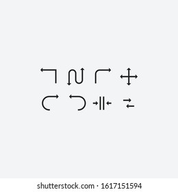 arrow icon with a simple design