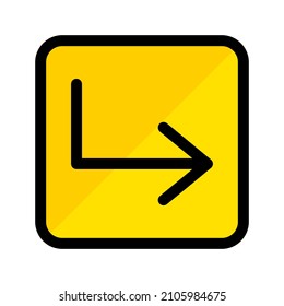 arrow icon with simple filled outline style