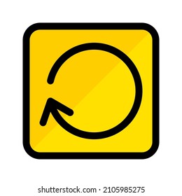arrow icon with simple filled outline style