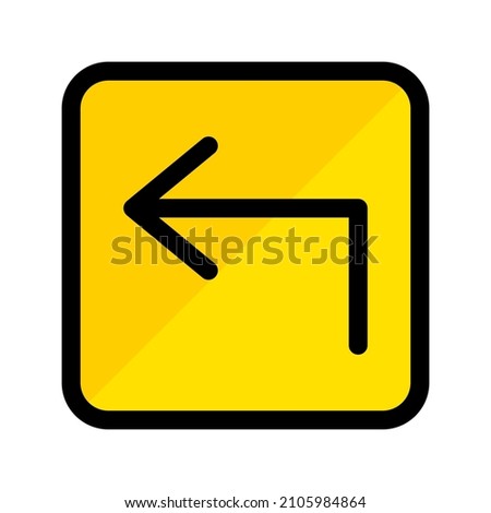 arrow icon with simple filled outline style