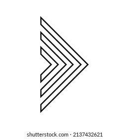 Arrow icon Simple, flat design for web or mobile app. eps 10