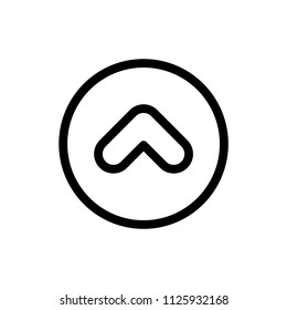 Arrow icon simple flat web navigation sign.