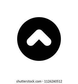 Arrow icon simple flat web navigation sign.