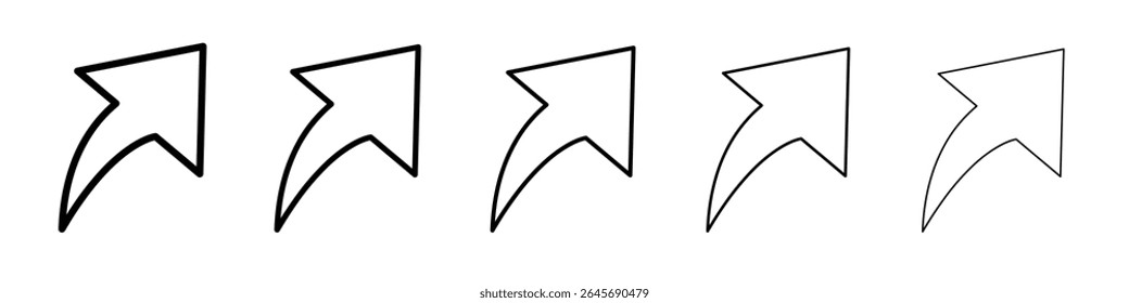 Arrow icon simple illustration logo art