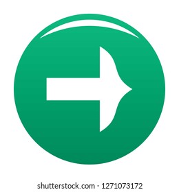 Arrow icon   Simple illustration of arrow icon vector isolated on white background