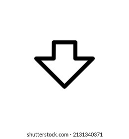 Arrow icon simple outline style for website and application project