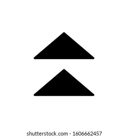 Arrow up icon. Simple pointer icons for ui and ux, website or mobile application