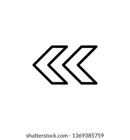 arrow icon. Simple thin line, outline vector of Arrows icons for UI and UX, website or mobile application