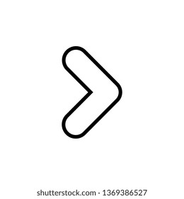 arrow icon. Simple thin line, outline vector of Arrows icons for UI and UX, website or mobile application