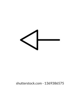 arrow icon. Simple thin line, outline vector of Arrows icons for UI and UX, website or mobile application