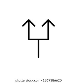 arrow icon. Simple thin line, outline vector of Arrows icons for UI and UX, website or mobile application