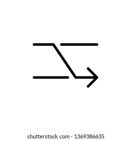 arrow icon. Simple thin line, outline vector of Arrows icons for UI and UX, website or mobile application