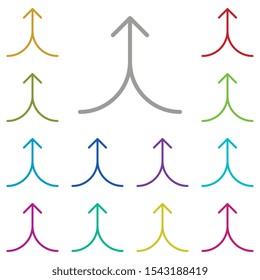 arrow icon. Simple thin line, outline vector element of Arrow icons set for UI and UX, website or mobile application on white background