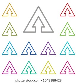 arrow icon. Simple thin line, outline vector element of Arrow icons set for UI and UX, website or mobile application on white background