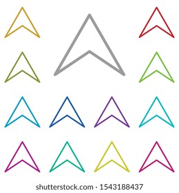 arrow icon. Simple thin line, outline vector element of Arrow icons set for UI and UX, website or mobile application on white background