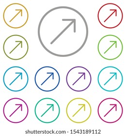 arrow icon. Simple thin line, outline vector element of Arrow icons set for UI and UX, website or mobile application on white background