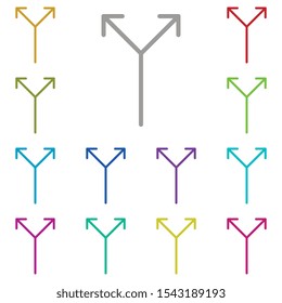 arrow icon. Simple thin line, outline vector element of Arrow icons set for UI and UX, website or mobile application on white background