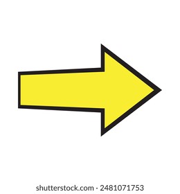 Arrow icon. simple arrow vector on white background. flat style arrow icon.  vector illustration.
